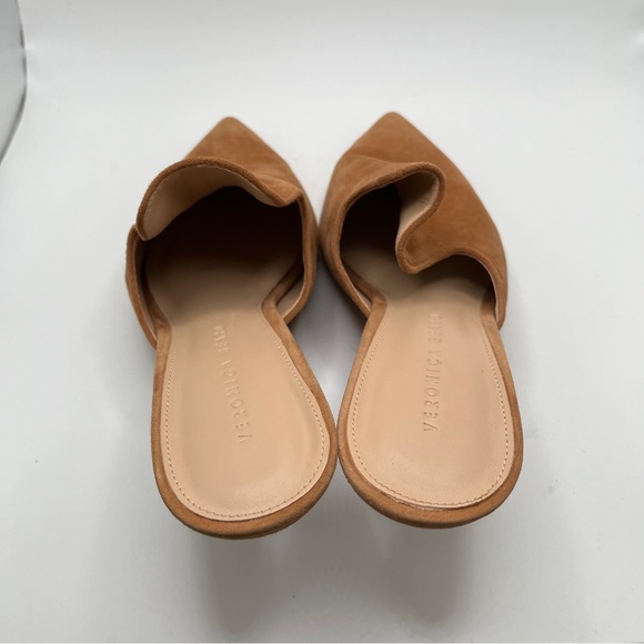 Veronica Beard Miriam Mule Tan leather suede size 8.5M slip on heels women - Picture 8 of 11